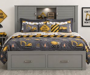 Dalton storage bed Full with lighting