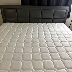 King bed, mattress, & box spring