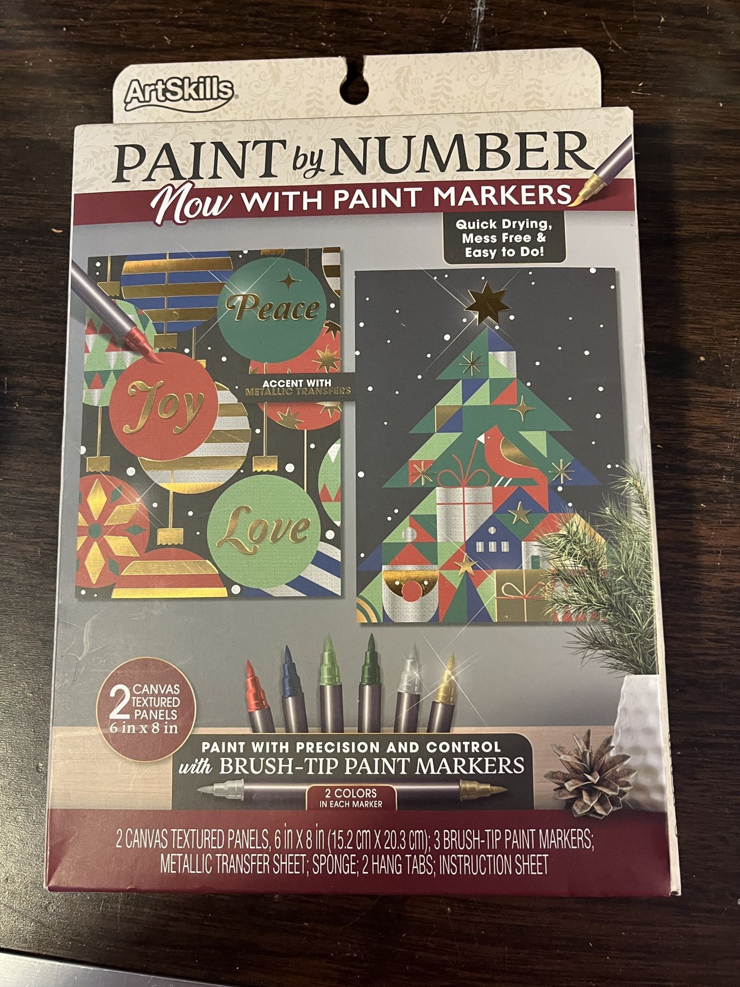 Paint By Numbers Christmas Canvas