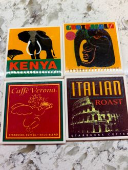 Starbucks vintage coasters