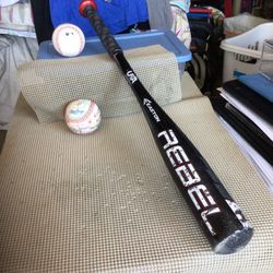Easton Rebel Baseball Bat With USA Stamp Size 27” 17oz 2 1/4 Dia