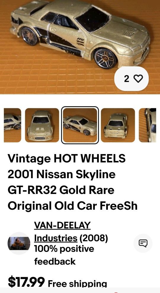 Hot Wheels '01 Nissan Skyline