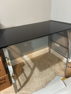 Glass desk