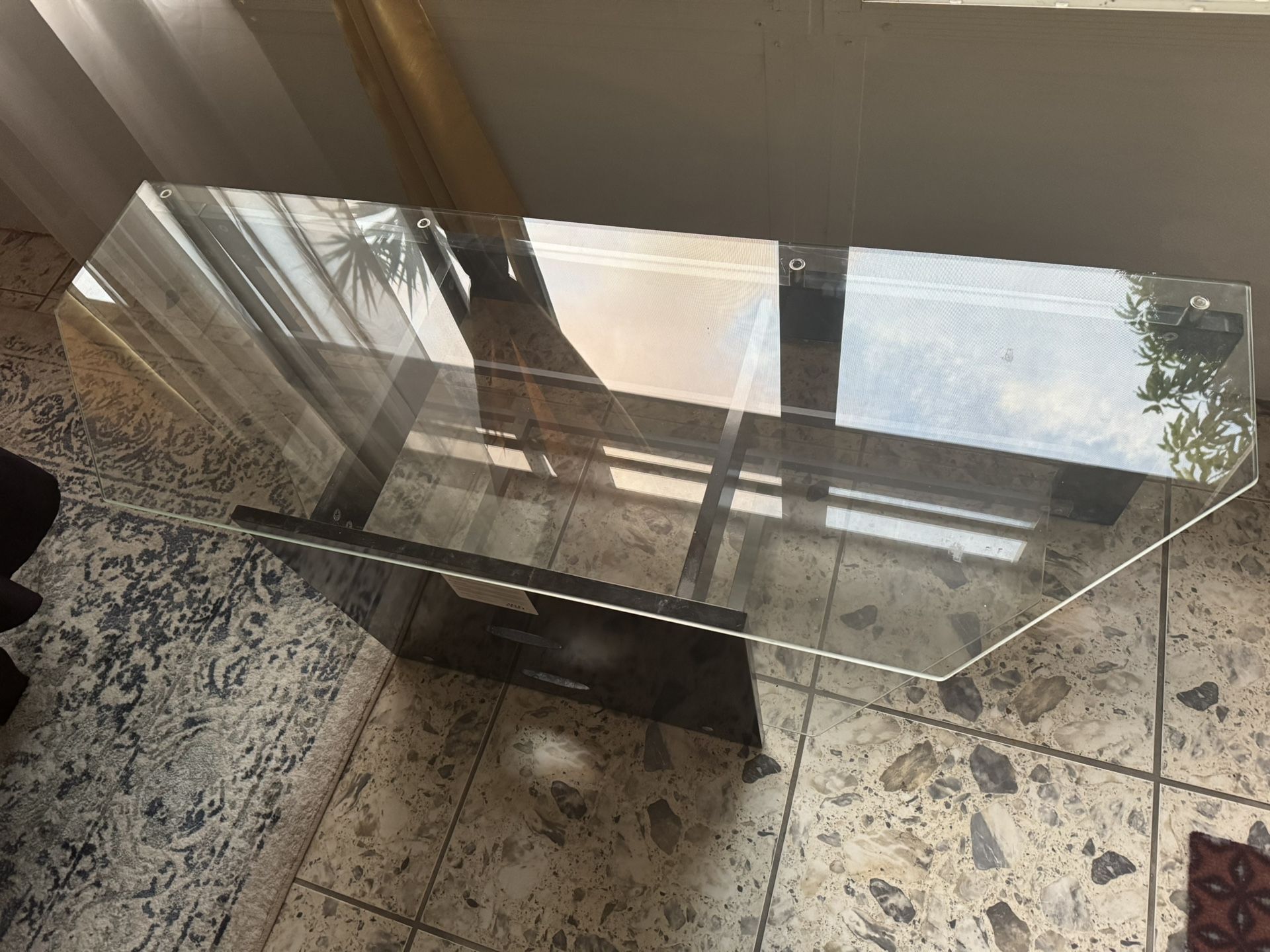 Glass Entertainment TV Stand 60” - $100