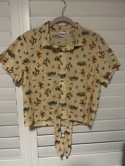 Winnie The Pooh And friends button down shirt