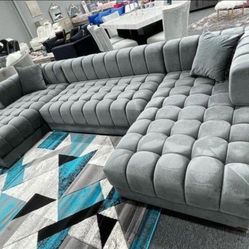 Grey Velvet Brand new in the box