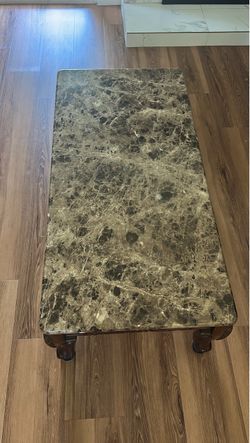 Faux marble Coffee table with 2 side tables