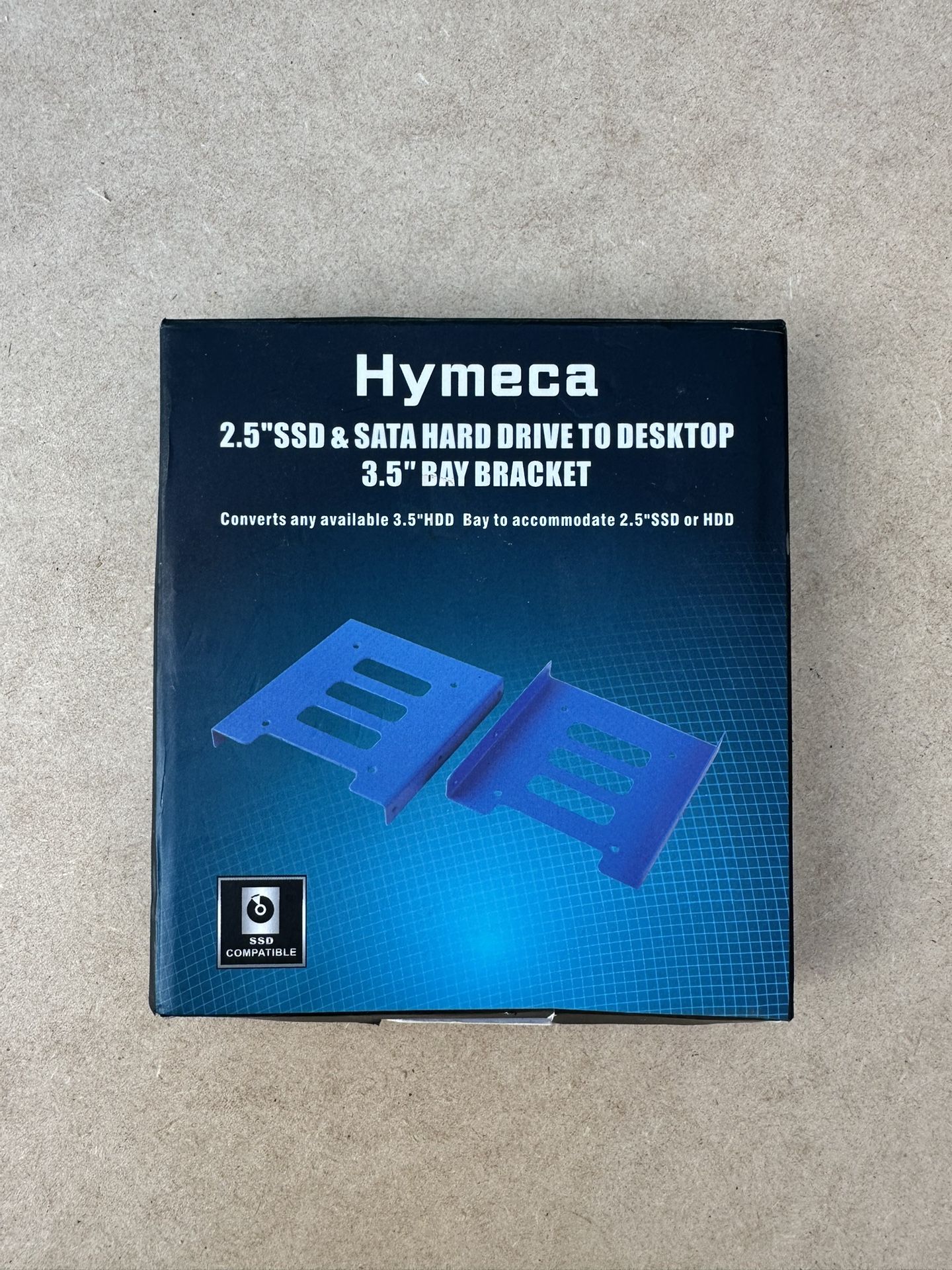 HyMeca 2.5” SSD & SATA Hard Drive to Desktop 3.5” Bay Bracket