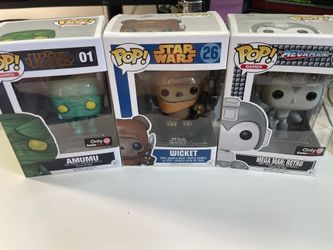 Funko Pop: Amumu, Wicket, Mega man Retro