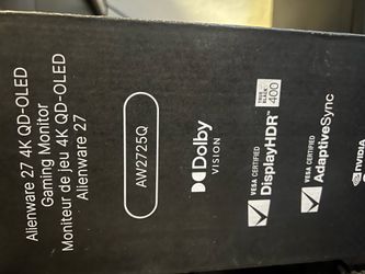 Alienware 27in 4k gaming monitor