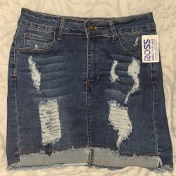So Cute Womens/Girls Denim Skirt Sz 3-5