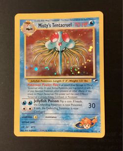 Misty’s Tentacruel Holo Rare Pokémon Gym Heroes