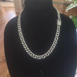 13 Mm Hip Hope Silver Chain 