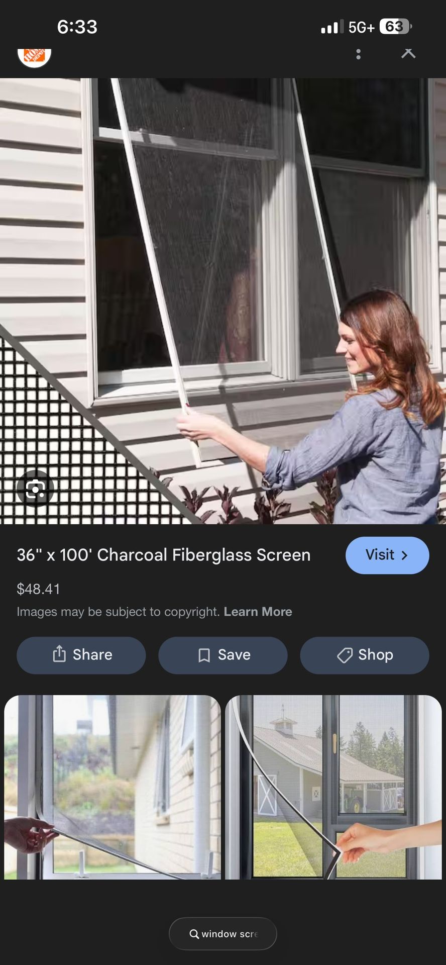 Window Screen Repair