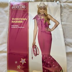 Western Barbie Youth Sized Costume. Used Once. Medium 8-10