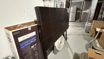 FREE Espresso Leather Headboard