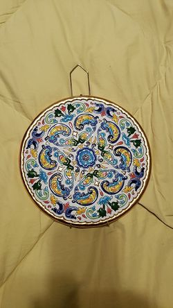 Decorative plate for wall.