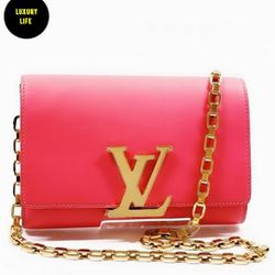 Louis Vuitton, Bags, Louis Vuitton Louise Chain Clutch Gm