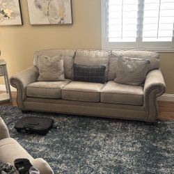 The Ashley Furniture Olsberg Sofa And Loveseat 