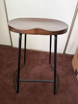 Wooden Saddle Seat Barstools