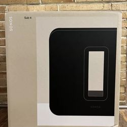 NEW Sonos Sub Gen 4 Wireless Subwoofer - Black