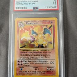 Pokemon Charizard Base Set Unlimited PSA 5