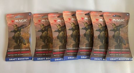 Magic: The Gathering Commander Legends: Battle for Baldur’s Gate Draft Booster Lot (7 Sealed Packs)