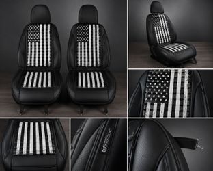 Tactical Style Leather Seat Covers (pair) – Excellent Condition