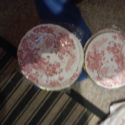 12 Royal Derby Pink Plates 200 Dollars