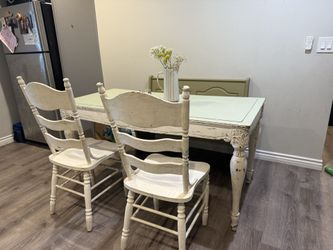 Shabby Chic Table With Chairs And Bench