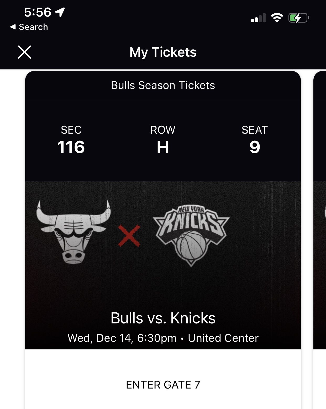 2 Tickets For Chicago Bulls Vs Knicks