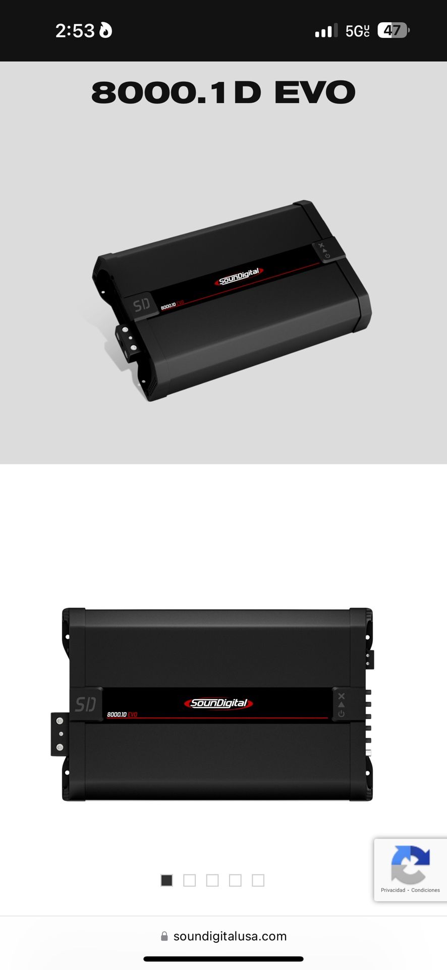 Amp Soundigital 8000.1d Evo