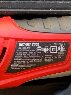 Hyper Tough 1.5-Amp Corded Rotary Tool Kit with Case and Accessories