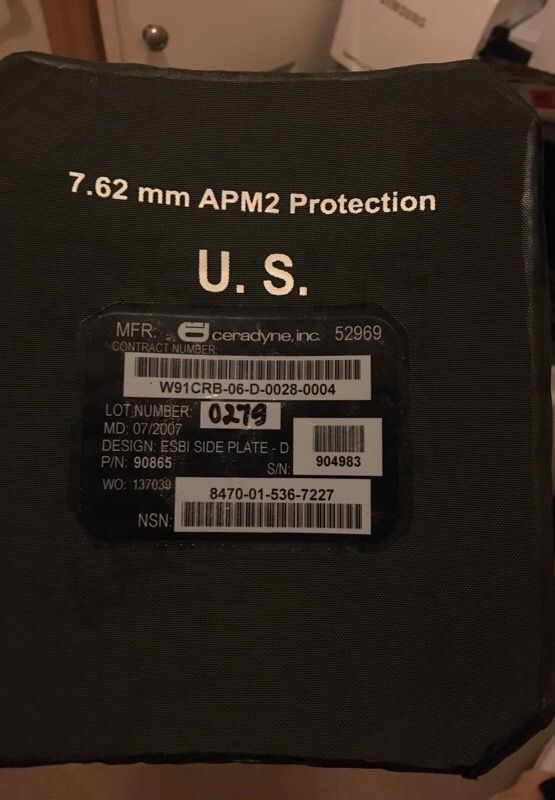 Iotv side plates with inserts and acu attachment