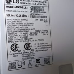 LG Thin Q Refrigerator 