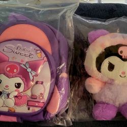 KUROMI Backpack &Plush