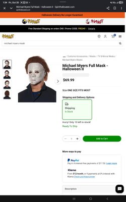 Michael Myers Full Mask – Halloween II