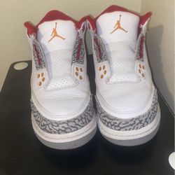 Jordan Three Fire Red Size 7