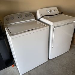 Whirlpool Washer And GE Dryer 