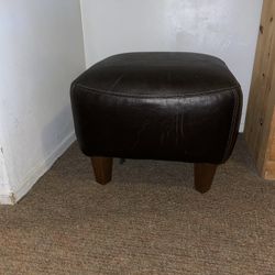 Leather Ottoman