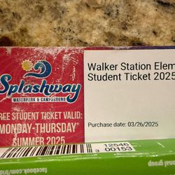 Splashway Water Park Ticket