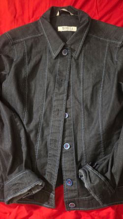 Marella dark denim jacket, around size small