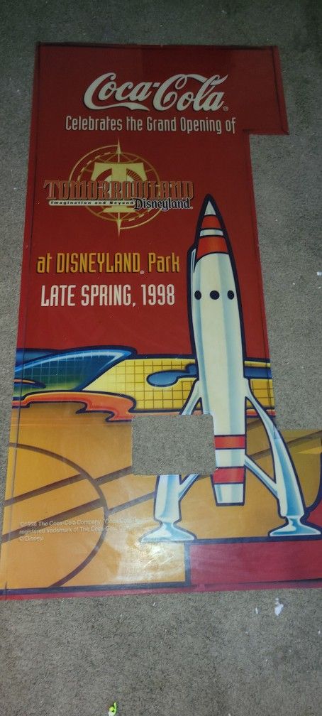Disneyland Themed Coca-Cola Vending Machine Cover