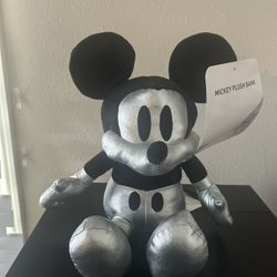 Mickey Plush Bank NWT