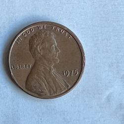 1975 No Mint Wheat Penny 