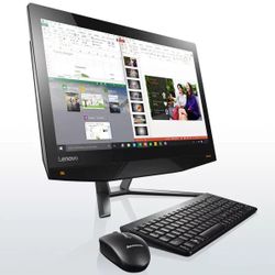 Lenovo Touchscreen 22 Inch All In One PC Intel Duo Core 8 GB RAM 1000 GB HD DVDRW Webcam HDMI Wi-Fi & Bluetooth Wireless Windows 64 Bit OS 