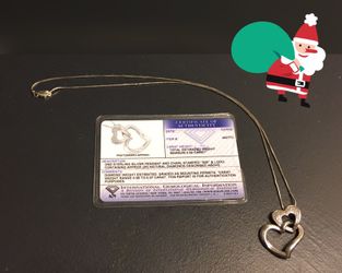 Diamond pendant with chain