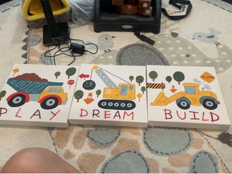 Toddler boy room decor- The wall art