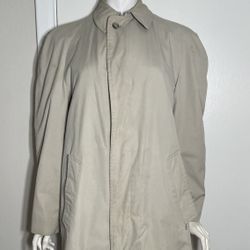 Men’s Size 36 regular Vintage London Fog Classic Trench Coat  Raincoat 