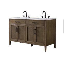 54” Double Sink vanity Brand New 